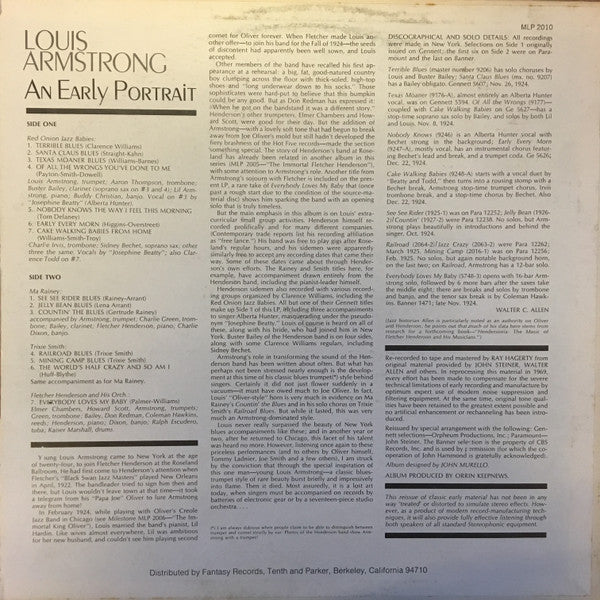 Master Release: An Early Portrait by Louis Armstrong