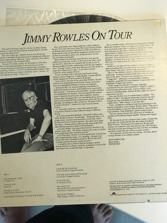 Master Release: On Tour by Jimmy Rowles