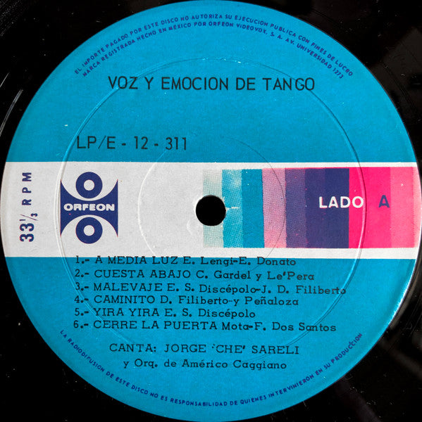 Voz Y Emocion De Tango