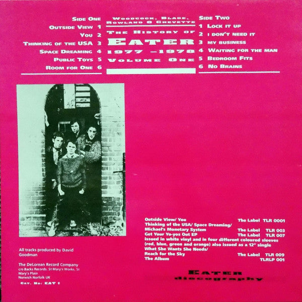 Release: The History Of Eater Volume One-Vinyl-UK-1991-Eat 1-10131314