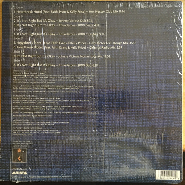 Release: Heartbreak Hotel / It's Not Right But It's Okay (The Dance Mixes)-Vinyl-US-1999-07822-13613-1-75521
