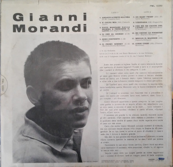 Release: Gianni Morandi-Vinyl-Italy-1963-PML 10351-2530360