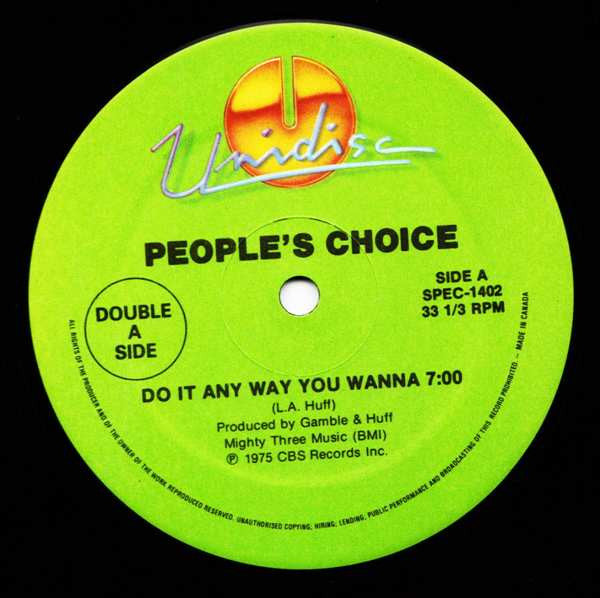 Master Release: Do It Any Way You Wanna / Got To Be Real / Starlove by People's Choice