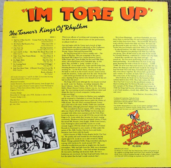 Master Release: I'm Tore Up by Ike Turner's Kings Of Rhythm