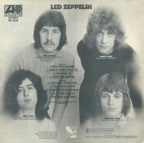 Release: Led Zeppelin-Vinyl-Canada-1975-SD 8216-4815122