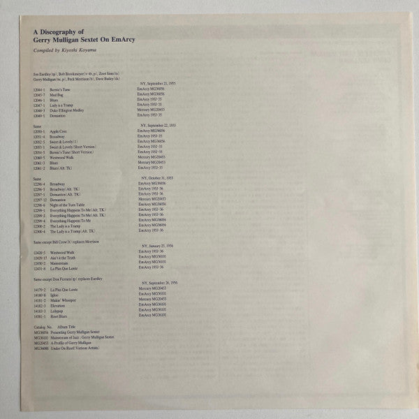 A Profile Of Gerry Mulligan
