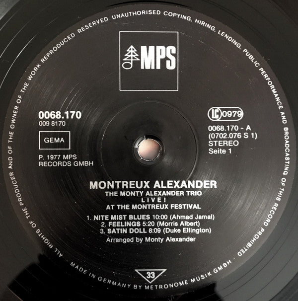 Montreux Alexander - Live! At The Montreux Festival