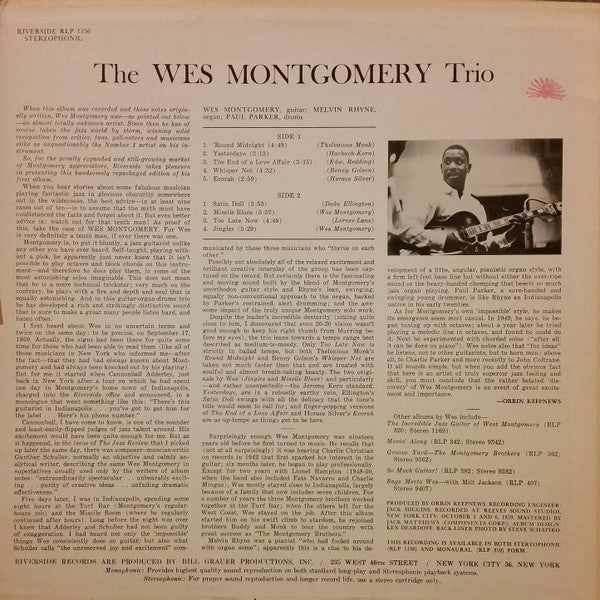The Wes Montgomery Trio