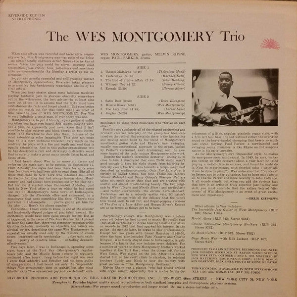 The Wes Montgomery Trio