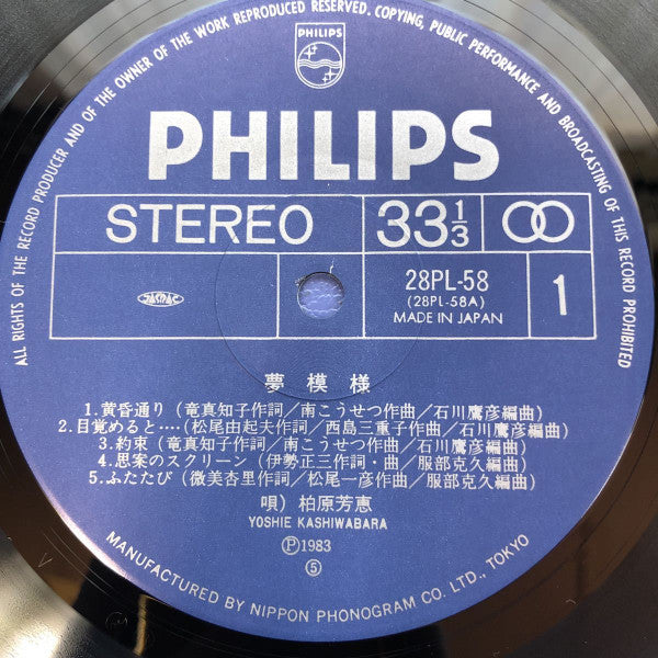 Release: 夢模様-Vinyl-Japan-1983-28PL-58-4724530