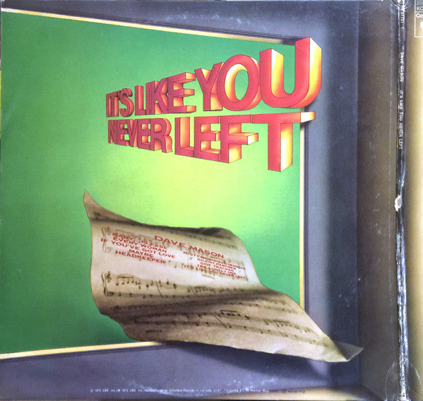 Release: It's Like You Never Left-Vinyl-Canada-1973-KC 31721-7057346