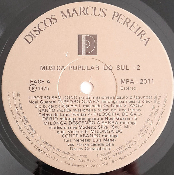 Música Popular Do Sul 2