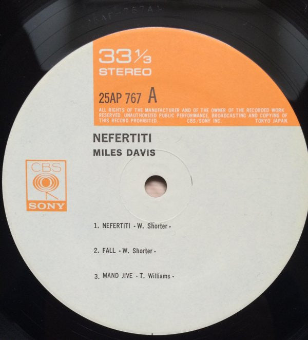 Release: Nefertiti-Vinyl-Japan-1977-25AP 767-5606119