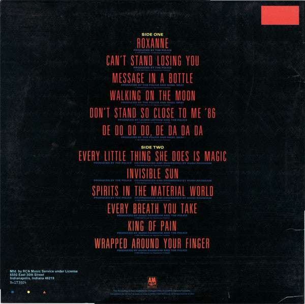 Release: Every Breath You Take (The Singles)-Vinyl-US-1986-SP-3902-3804558