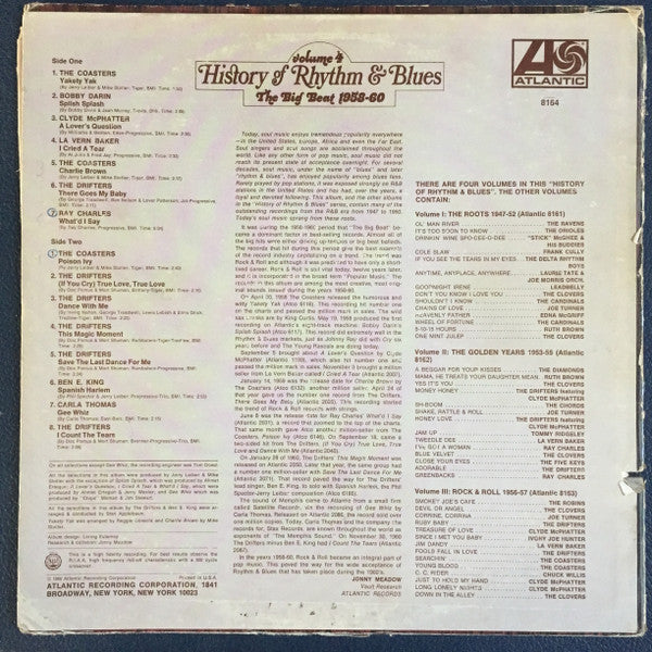 Master Release: History Of Rhythm & Blues Volume 4: The Big Beat 1958-60 by Various