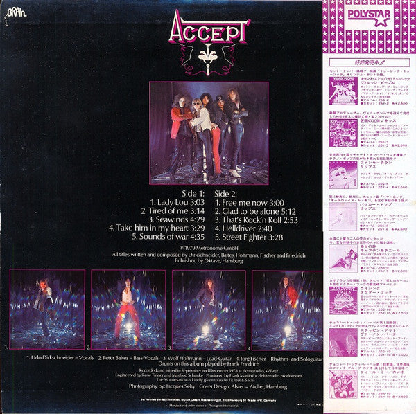 Release: Accept-Vinyl-Japan-1981-25S-17-7453706
