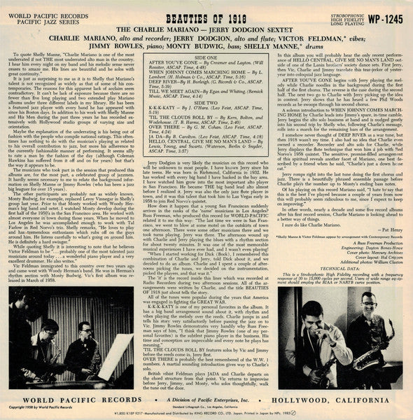 Release: Beauties Of 1918-Vinyl-Japan-1983-K18P 9217, K18P-9217, K18P-9217-6826524