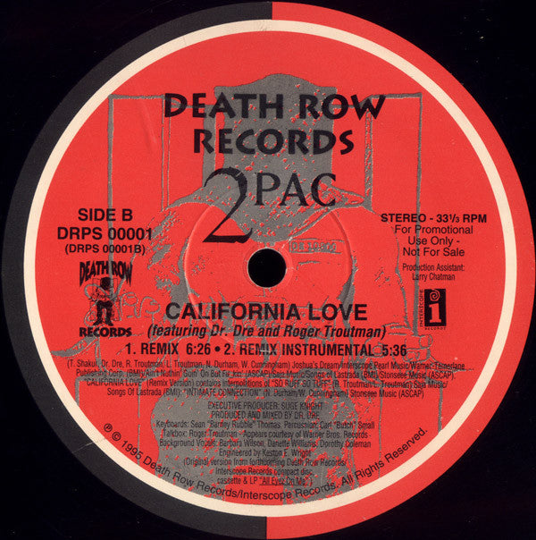 Release: California Love-Vinyl-US-1995-DRPS 00001, DRPS 00001-4608893
