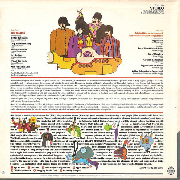 Release: Yellow Submarine-Vinyl-US-1971-SW-153, SW 153, SW 153-4488586