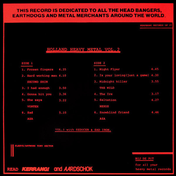 Master Release: Holland Heavy Metal Vol. 2 by Various