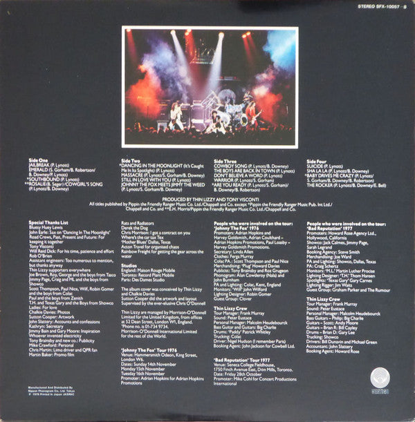 Release: Live And Dangerous-Vinyl-Japan-1978-SFX 10057~8-4514844