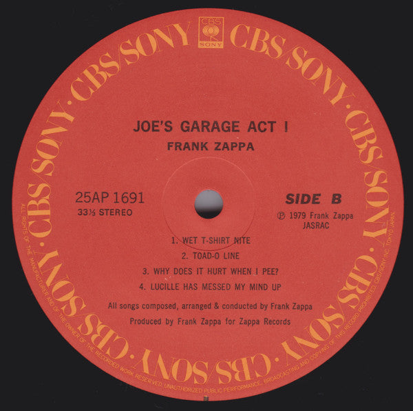 Joe's Garage Act I