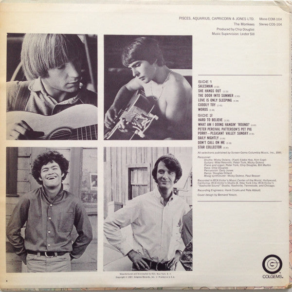 Release: Pisces, Aquarius, Capricorn & Jones Ltd.-Vinyl-US-1967-COS-104-4324357