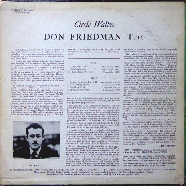 Release: Circle Waltz-Vinyl-US-1962-RLP-9431-4742896