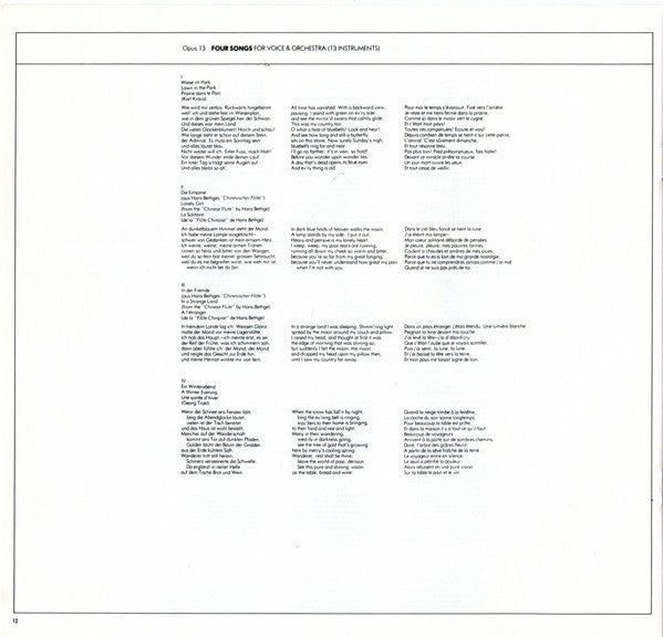 The Complete Works Of Anton Webern, Volume 1 (Op. 1-31)