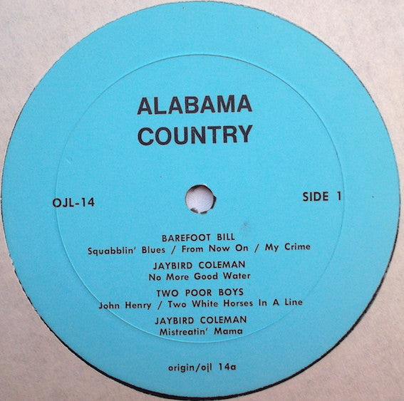 Alabama Country 1927/31