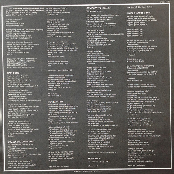 The Soundtrack From The Film The Song Remains The Same