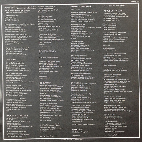 The Soundtrack From The Film The Song Remains The Same