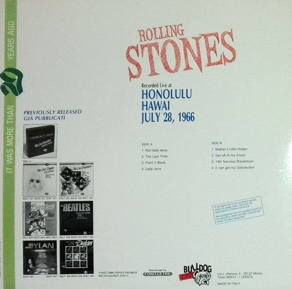 The Live Rolling Stones - Honolulu, Hawai - July 28, 1966
