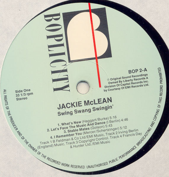 Release: Swing, Swang, Swingin'-Vinyl-UK-1983-BOP 2-2138376
