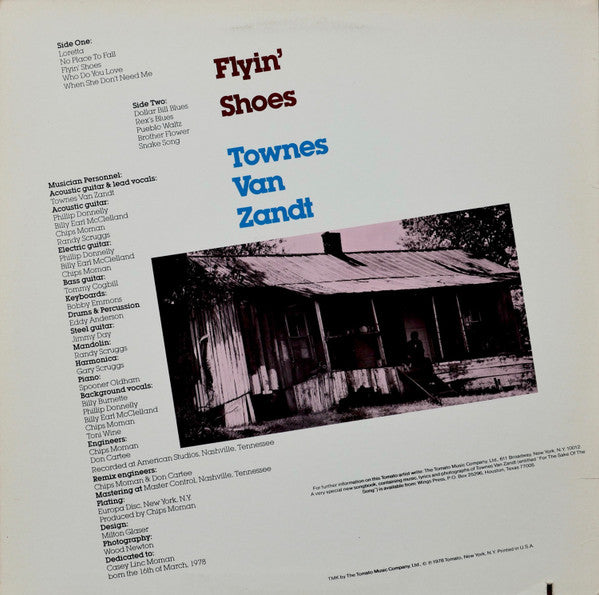 Master Release: Flyin' Shoes by Townes Van Zandt
