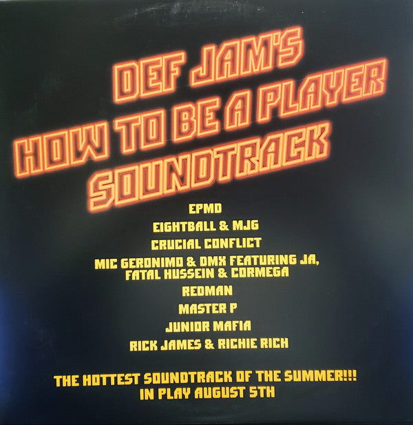 Release: Def Jam's How To Be A Player Soundtrack-Vinyl-US-1997-DEF 152-1-1198356
