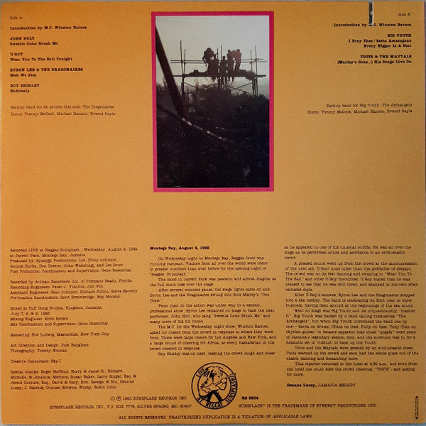 Master Release: Best Of The Festival - Day One - Live At Reggae Sunsplash by Various