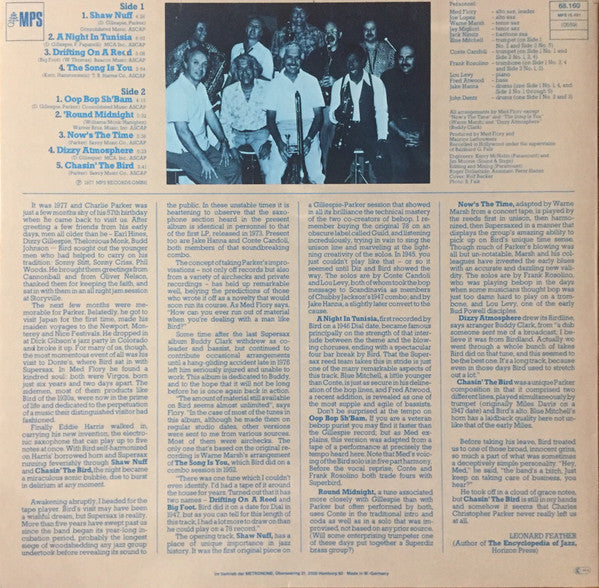 Release: Chasin' The Bird-Vinyl-Germany-1977-68.160, 0068.160-3267559