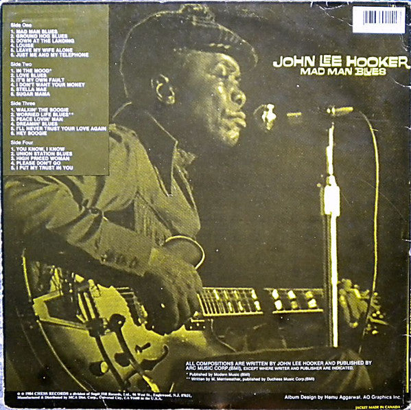 Release: Mad Man Blues-Vinyl-US-None-CH2-92507, CH-2-9214-4494824