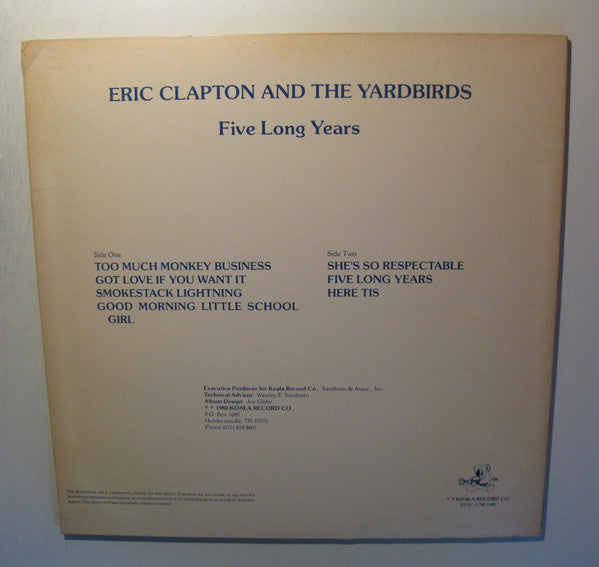 Master Release: Five Long Years by Eric Clapton