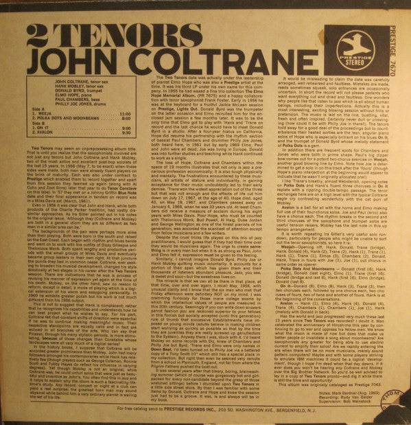 Release: Informal Jazz-Vinyl-US-1972-PR 7670-1617565