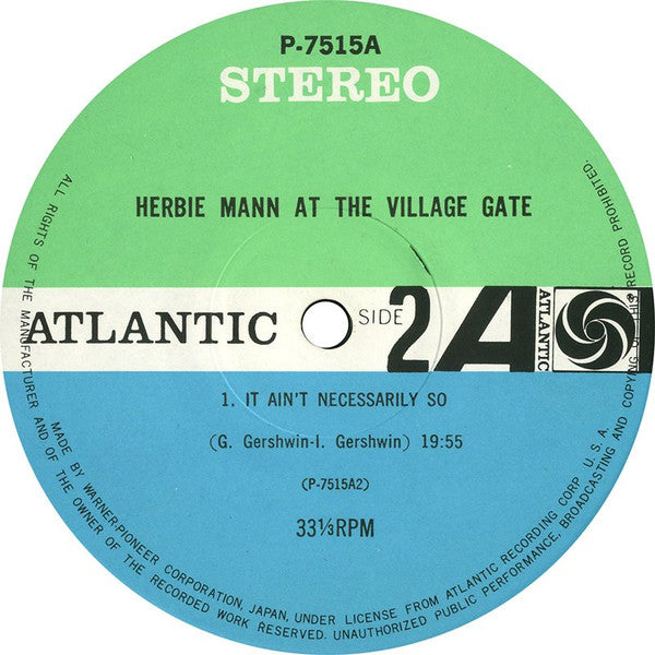 Herbie Mann At The Village Gate