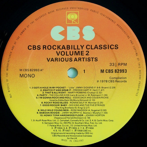 CBS Rockabilly Classics Vol. 2 - Rockabilly Vol. 2