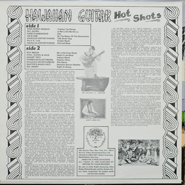 Release: Hawaiian Guitar Hot Shots-Vinyl-US-1976-L-1055-7565119