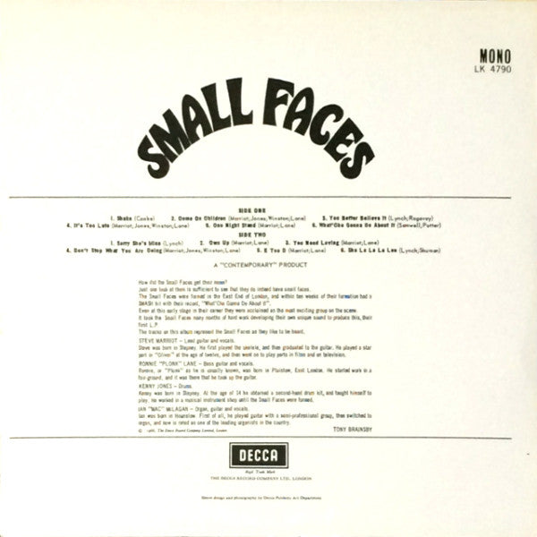 Master Release: Small Faces by Small Faces