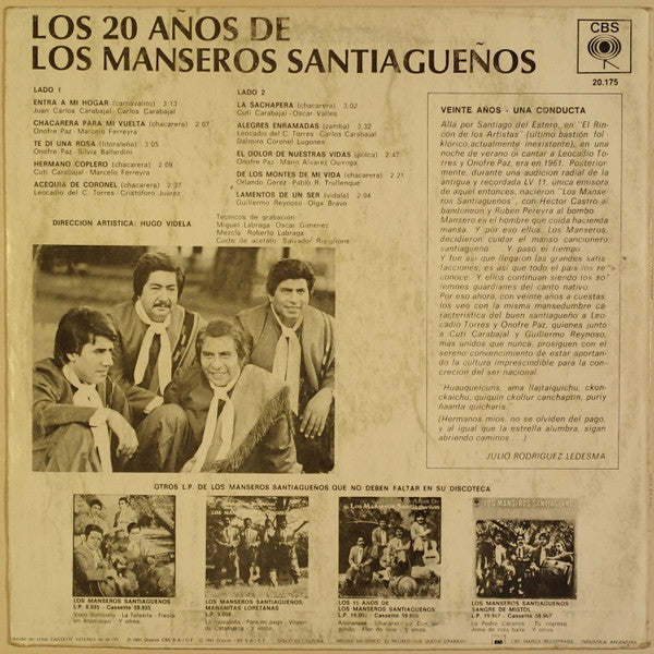 Los 20 Años De Los Manseros Santiagueños