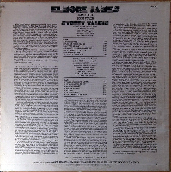 Release: South Side Blues-Vinyl-US-1976-MR5087, 5087, MR 5087-2492575