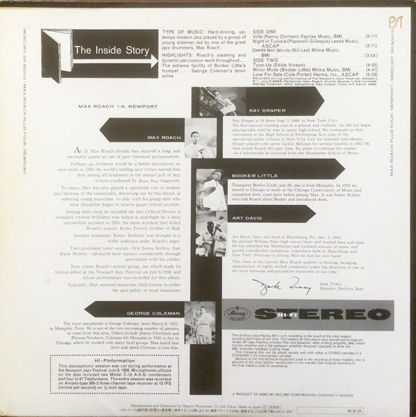 Max Roach + Four At Newport