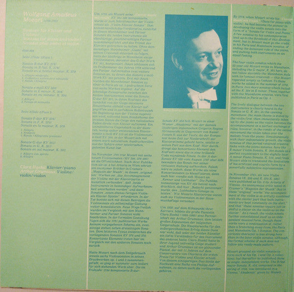 Master Release: Sonaten Für Klavier Und Violine / Sonatas For Piano And Violin by Wolfgang Amadeus Mozart