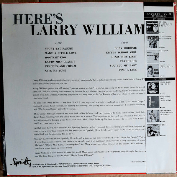 Master Release: Here's Larry Williams by Larry Williams (3)